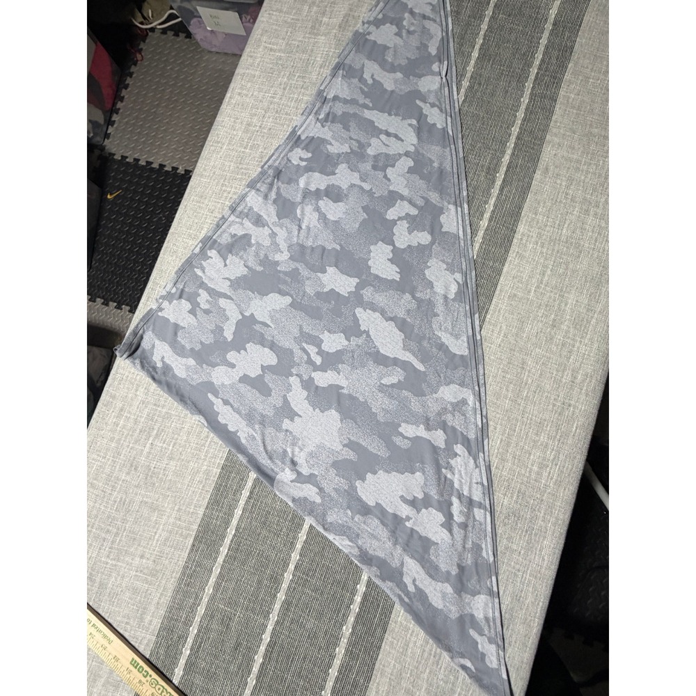 Lululemon Grey Camo Triangle Scarf Wrap One Size Athletic Yoga Accessory